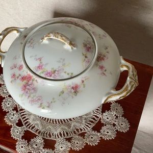 Antique GDA Limoges sugar bowl